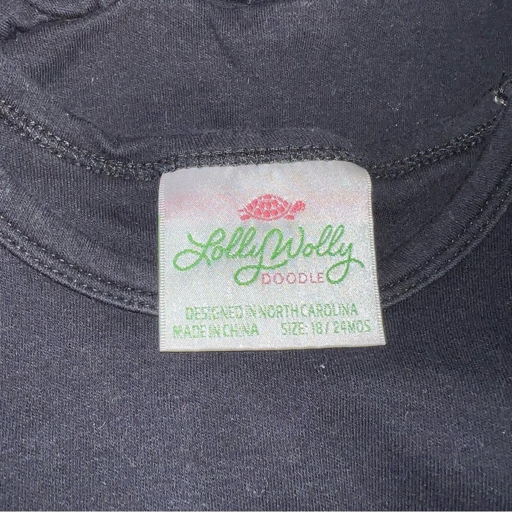 NWOT Black Ruffle Layering Top - Picture 3 of 3